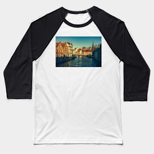 Bruges Canal Baseball T-Shirt